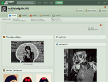 Tablet Screenshot of mutilatedgothchild.deviantart.com