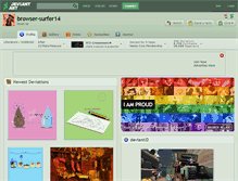 Tablet Screenshot of browser-surfer14.deviantart.com