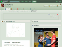 Tablet Screenshot of ameliaparker.deviantart.com