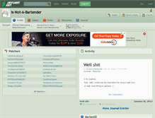 Tablet Screenshot of is-not-a-bartender.deviantart.com