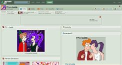 Desktop Screenshot of fry-x-leela.deviantart.com