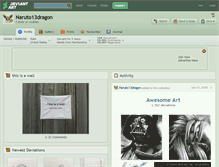 Tablet Screenshot of naruto13dragon.deviantart.com