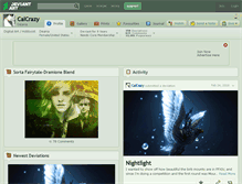 Tablet Screenshot of calcrazy.deviantart.com