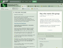 Tablet Screenshot of homestuck-fc.deviantart.com