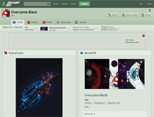 Tablet Screenshot of overcame-black.deviantart.com