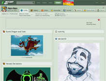 Tablet Screenshot of hen-hen.deviantart.com
