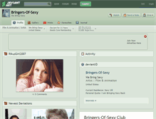 Tablet Screenshot of bringers-of-sexy.deviantart.com