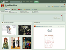 Tablet Screenshot of kiranookamihime.deviantart.com