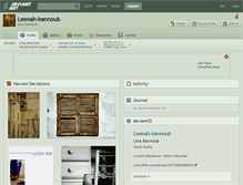 Tablet Screenshot of leenah-bannoub.deviantart.com