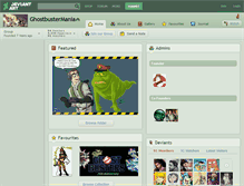 Tablet Screenshot of ghostbustermania.deviantart.com