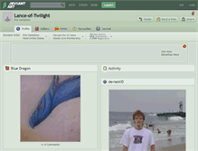 Tablet Screenshot of lance-of-twilight.deviantart.com