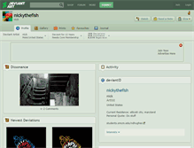 Tablet Screenshot of nickythefish.deviantart.com