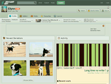 Tablet Screenshot of ellynn.deviantart.com