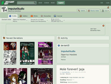 Tablet Screenshot of impulsestudio.deviantart.com