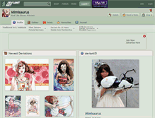 Tablet Screenshot of mimisaurus.deviantart.com