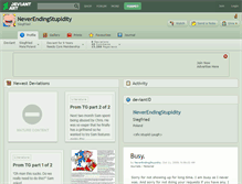 Tablet Screenshot of neverendingstupidity.deviantart.com