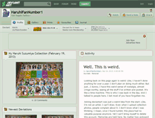Tablet Screenshot of haruhifannumber1.deviantart.com