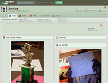 Tablet Screenshot of lion-fang.deviantart.com