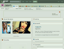 Tablet Screenshot of magicgrrls.deviantart.com