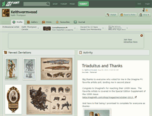 Tablet Screenshot of keithwormwood.deviantart.com