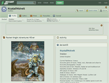 Tablet Screenshot of krystallwolvelt.deviantart.com