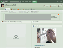 Tablet Screenshot of enioscimentalcat.deviantart.com