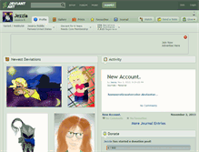 Tablet Screenshot of jezzia.deviantart.com