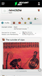 Mobile Screenshot of newcliche.deviantart.com