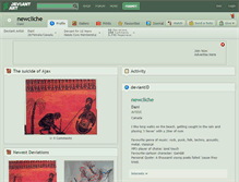 Tablet Screenshot of newcliche.deviantart.com