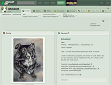 Tablet Screenshot of lotusdogz.deviantart.com