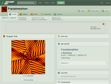 Tablet Screenshot of fractalmorphism.deviantart.com
