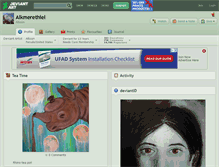 Tablet Screenshot of alkmerethiel.deviantart.com