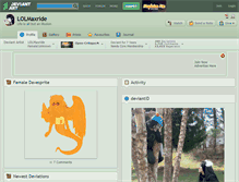 Tablet Screenshot of lolmaxride.deviantart.com