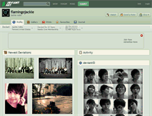 Tablet Screenshot of flamingojackie.deviantart.com