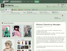 Tablet Screenshot of dei-chan-luv.deviantart.com