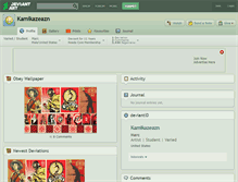 Tablet Screenshot of kamikazeazn.deviantart.com