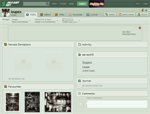 Tablet Screenshot of loupex.deviantart.com