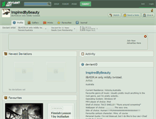 Tablet Screenshot of inspiredbybeauty.deviantart.com