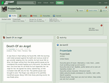 Tablet Screenshot of frozensade.deviantart.com