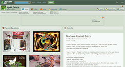 Desktop Screenshot of mystictwistic.deviantart.com