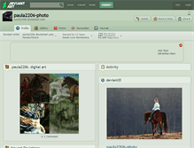 Tablet Screenshot of paula2206-photo.deviantart.com
