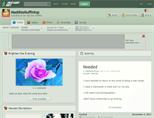 Tablet Screenshot of maddiesmuffintop.deviantart.com