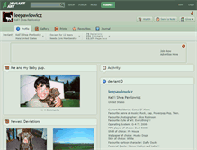 Tablet Screenshot of leepawlowicz.deviantart.com