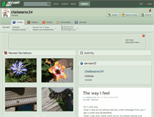 Tablet Screenshot of chelsearox34.deviantart.com