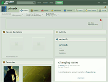 Tablet Screenshot of primedk.deviantart.com
