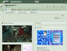 Tablet Screenshot of digimontamer13.deviantart.com