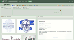 Desktop Screenshot of peechfuzz.deviantart.com