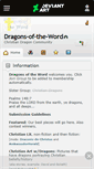 Mobile Screenshot of dragons-of-the-word.deviantart.com