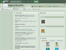 Tablet Screenshot of dragons-of-the-word.deviantart.com