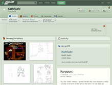 Tablet Screenshot of koshisushi.deviantart.com